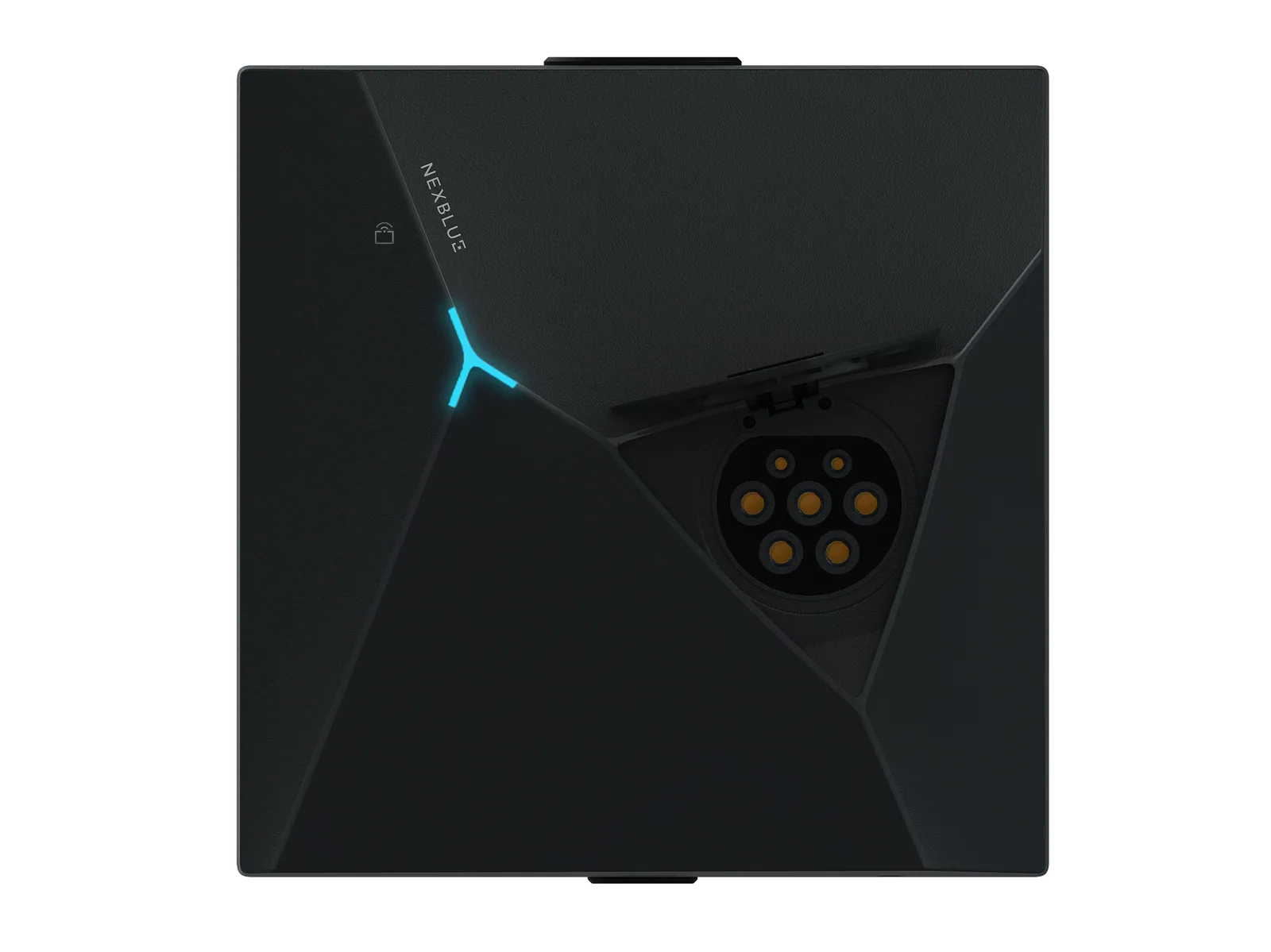 NexBlue Edge charger with the front cover open